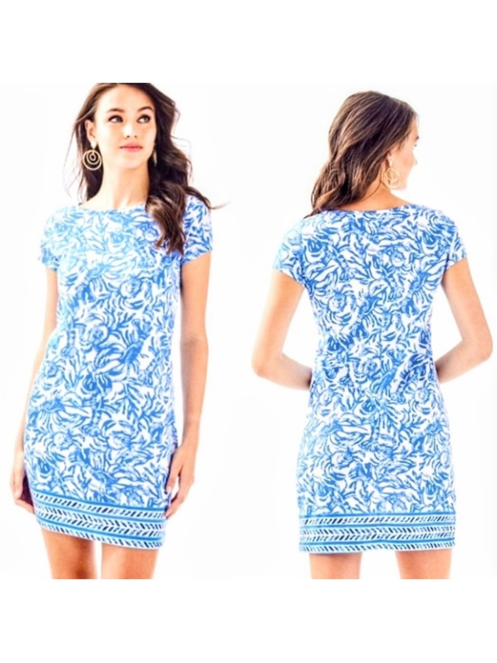 Lilly Pulitzer Short Sleeve Marlowe Dress On A Roll Print size XS